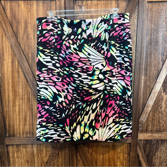 Worthington Vibrant Pink and Black Skirt - Size XL - Picture 2 of 7